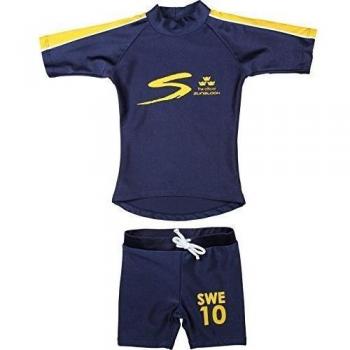 Zunblock Sunteam - Traje de natación para niño, color azul marino, talla 74-80