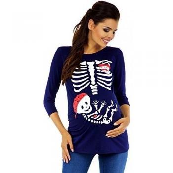 Zeta Ville - T-shirt Camiseta premamá estampado bebé esqueleto - para mujer 574c