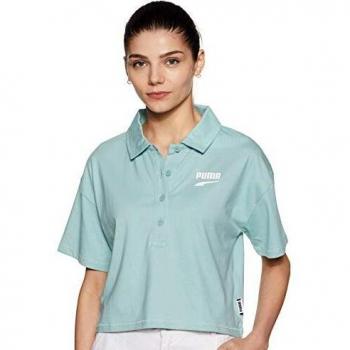PUMA Downtown Polo, Mujer, Azul, S