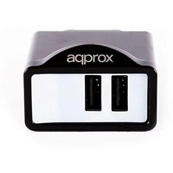 Approx APPUATS - Doble Cargador Universal de Pared con 6 Tips, Color Negro