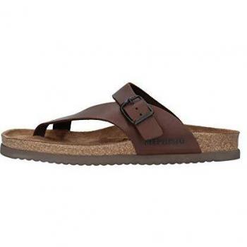 Niels Dark Brown Nubuck Leather Men's Slide Sandals