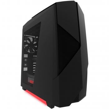 Nzxt CA-N450W-M1 - Caja de ordenador, color negro y rojo