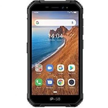 Ulefone Armor X6 3G - Pantalla 5,0 HD+, 4000 mAh y 2 días de autonomía, IP68 + Certificación militar MIL-STD-810G, cámara 8MP, MediaTek MT6580 , 2GB RAM + 16GB almacenamiento, Android 9, Negro
