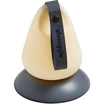 Shnuggle Moonlight Baby and Toddler Night Light - Soft Glow Lamp in White and Grey
