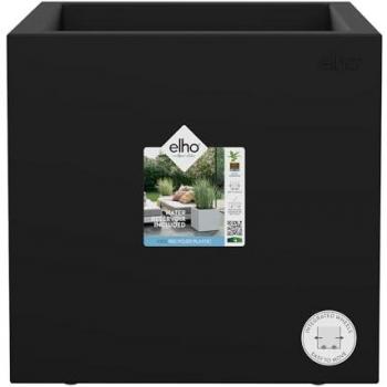 Maceta Elho Negro Ø 39 cm Plástico Cuadrado Moderno