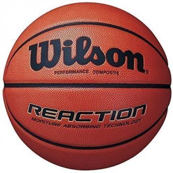 Baloncesto jugar entrenamiento reacción Wilson y la práctica de pelota de cuero marrón, color Marrón - marrón, tamaño 7