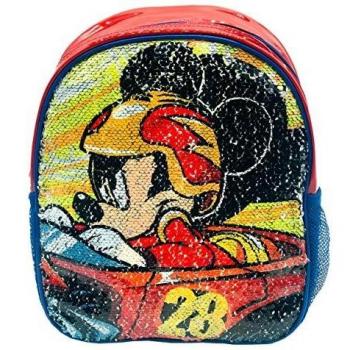 Disney Mochila con Lentejuelas Reversibles, Unisex niños, Multicolor, 24x30x9