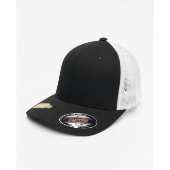Flexfit Eco-Friendly Trucker Cap - Black/White - S/M - 100% Recycled Polyester