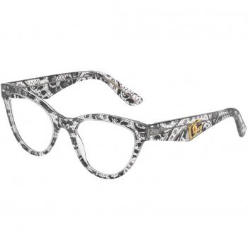 Dolce & Gabbana DG3372 3287 Women’s Eyeglasses Black Size 52 (Frame Only) - Blue Light Block Available