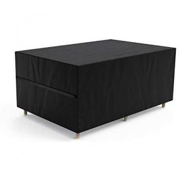 Govvay Cubierta de Muebles de Jardín Funda Protectora para Muebles Impermeable Anti-UV 420D Oxford Protección Exterior Muebles de Jardín Sofá,Mesa,Silla Negro