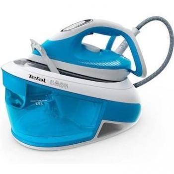 Estación de planchado Tefal SV8002 Express Airglide, alta capacidad de deslizamiento, sistema CalcClear, bloqueo de seguridad y modo ahorro de energía