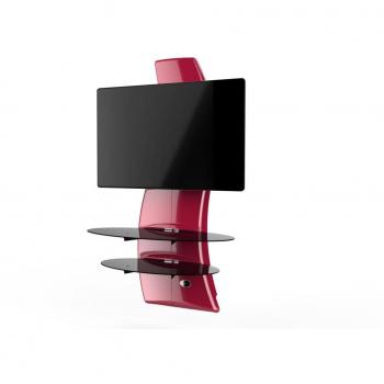 Meliconi Ghost Design 2000 - Soporte de pared para televisor de plasma/LCD entre 32 -63, rojo