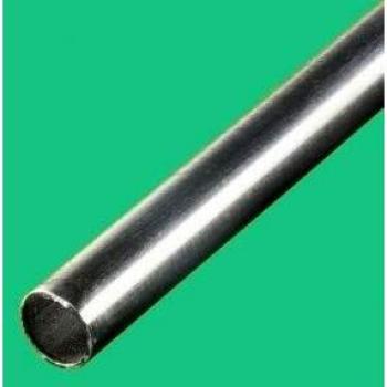 Tubo Redondo de Acero Inoxidable Cepillado, Diámetro 42,4 mm, Espesor 2 mm, Largo 4 Metros