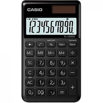 CASIO SL-1000SC-BK - Calculadora 0.9 x 7.1 x 12 cm, color negro