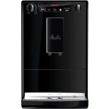 Melitta Caffeo Solo E950-222 Automatic Espresso Machine with Grinder - Pure Black, 1.2L Capacity