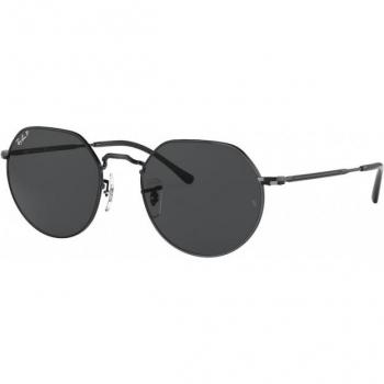 Ray-Ban RB3565 Jack Polarized Sunglasses 002/48 Unisex Geometric Black Size 51