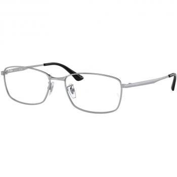 Ray-Ban Gafas Graduadas RX 8775D 1029 Ajuste Asiático Armazones Plateados para Hombre con Lentes Recetadas