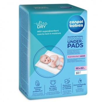 Empapadores cambiadores desechables 90x60 (10 ud).  Canpol Babies