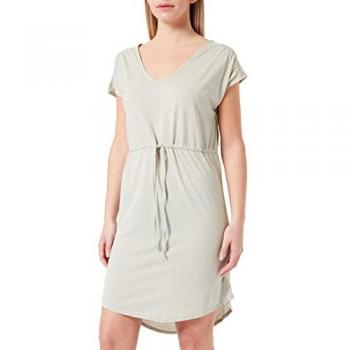 JDY JRS Dalila Frosty Women's Short Sleeve Dress in Mineral Gray