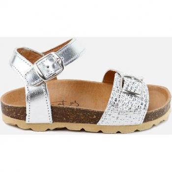 Sandalias de niños en piel con hebillas Eli 1957 - SANDALIAS BIO HEBILLAS PLATA ELIBASIC