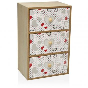 Caja-Joyero Versa Corazones 12 x 25 x 16 cm