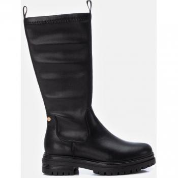 Botas de Mujer Xti en Color Negro con Detalle de Cierre de Cremallera - Modelo 141854