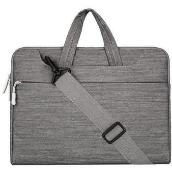 MOSISO - Tela Vaquera Funda Bolso de Bandolera Maletín Bolso Sleeve para 12.9 iPad Pro y 13.3 Pulgadas Ordenador Portátil / Tablet PC / Notebook / MacBook Pro / MacBook Air, Gris