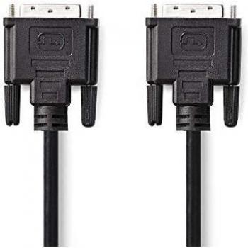 Cable DVI-D 24+1 Macho a Macho de 10 m, 1080p, PVC, Negro
