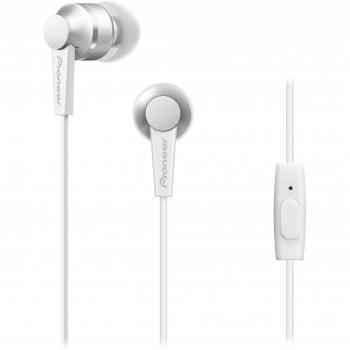 Pioneer C3 Lightweight In-Ear Headphone with Powerful 10 mm Driver Aluminium Design - White