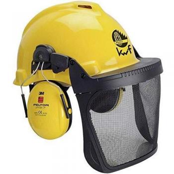 3M Bosque XA007707301 Foresters sombrero duro incorporado en el escudo de la cara amarillo