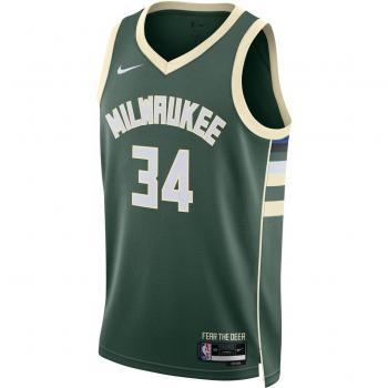 Nike Milwaukee Bucks NBA Icon Edition Swingman Jersey - White - Size: Large - Men’s Replica Jersey