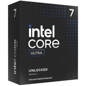 Procesador Intel Core Ultra 7 265KF, 20 núcleos (8 P-Cores + 12 E-Cores), frecuencia base de 5.2 GHz, frecuencia turbo de hasta 5.5 GHz, caché de