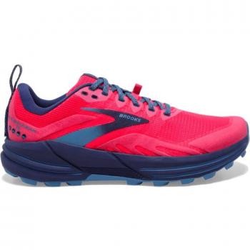 Brooks Cascadia 16 Women's Pink and Blue Running Shoes, Size 36.5