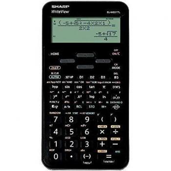 Calculadora Científica Sharp EL-W531TL - 420 Funciones, Pantalla de Puntos, Color Negro