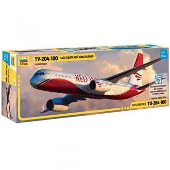 Zvezda 7023 500787023-1:144 Tupolev TU-204 100 - Maqueta de construcción