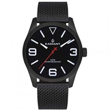 Reloj analógico para Hombre de Radiant. Colección Darth. Reloj Negro con Malla milanesa y Esfera Negra. 3ATM. 42mm. Referencia RA533204.