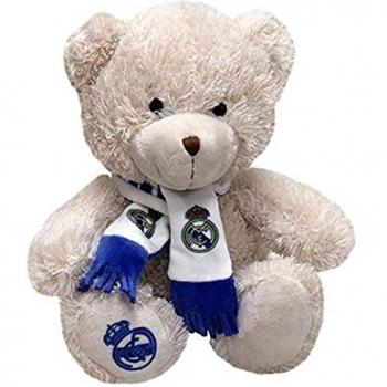 Real Madrid Peluche Osito con Bufanda 20 cm, Juventud Unisex