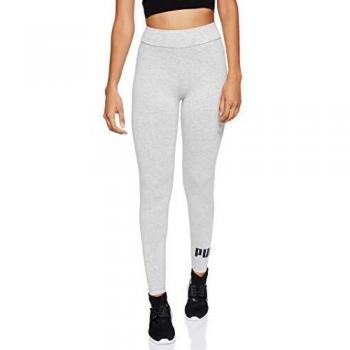 Puma ESS Logo Pants, Mujer, Light Gray Heather, XL