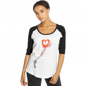 Mister Tee Women's Pistol Heart Raglan T-Shirt