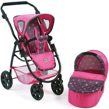 Cochecito de Muñecas Bayer Chic 2000 638 82 2 en 1 'Emotion', Estrellitas Rosa