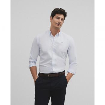 Camisa sport oxford raya celeste para Hombre