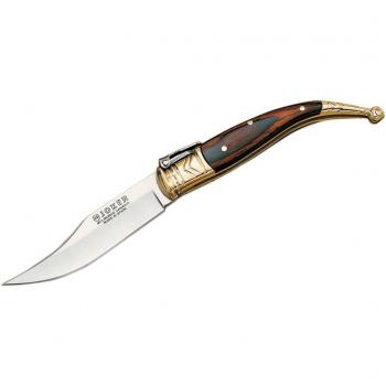 Cuchilleria Joker NR02 - Navaja clásica jerezana, mango en madera prensada, hoja de 7,5 cm