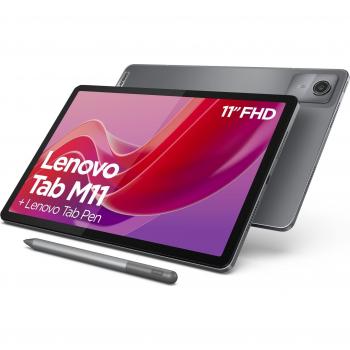 Lenovo Tab M11 11 Tablet, 4GB RAM, 128GB almacenamiento, Wi-Fi, color gris (Luna Grey), incluye lápiz óptico, Mediatek, Android 13