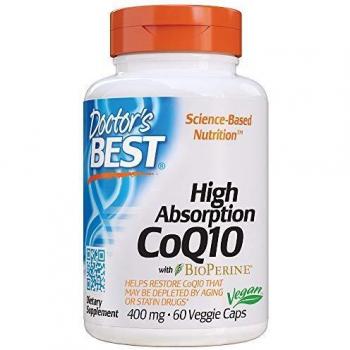 High Absorption CoQ10 with BioPerine 400mg - 60 Veggie Capsules