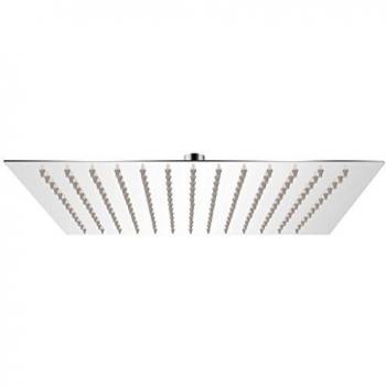 vidaXL Cabezal Ducha Cuadrado Efecto Lluvia Acero Inoxidable 25x25cm Alcachofa
