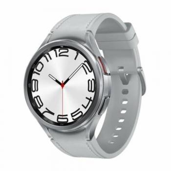 Reloj Inteligente Samsung Galaxy Watch6 Classic 47mm Plata Pantalla Táctil Super AMOLED 480x480 Wifi GPS