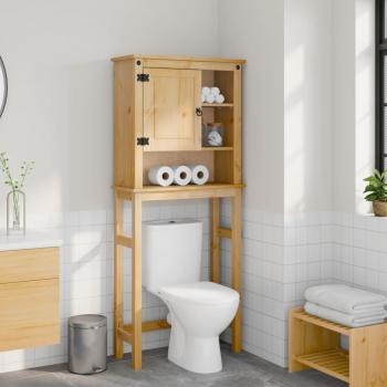 Mueble de baño para lavadora Corona madera maciza de pino Marrón