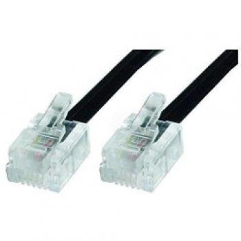 BeMatik - Cable Telefónico 4-Hilos RJ11