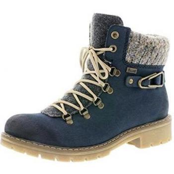 Rieker Women's Casual Lace Up Walking Boots - Navy - Size: 6.5/D