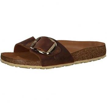 Birkenstock Madrid Big Buckle Women's Sandals in Oiled Natural Leather